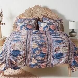 Anthropologie 3 piece Majorelle Queen Duvet NWT